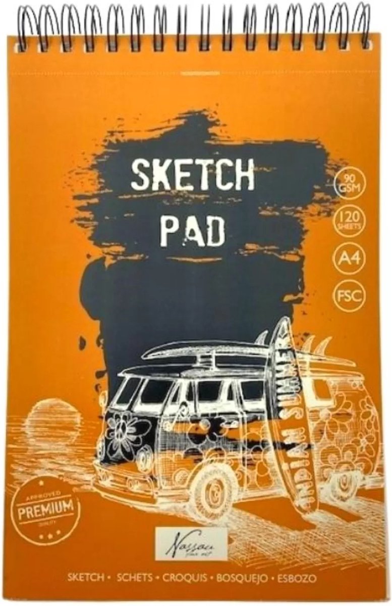 Nassau - Schetsblok A4 90gr - 120 vel Wit