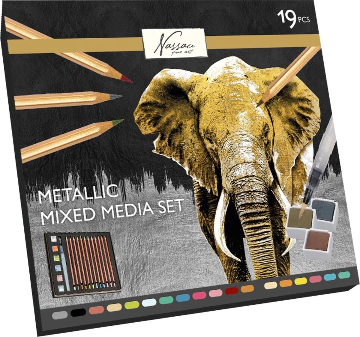 Nassau Mixed Media Set Metallic