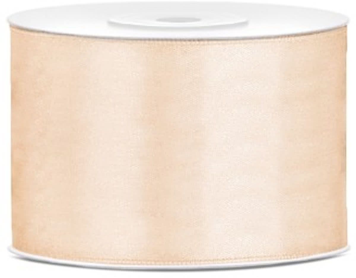 Room Lint, Satijn Lint 50 mm ( 5 cm.) Kwaliteit EZ. 25 Meter per Rol