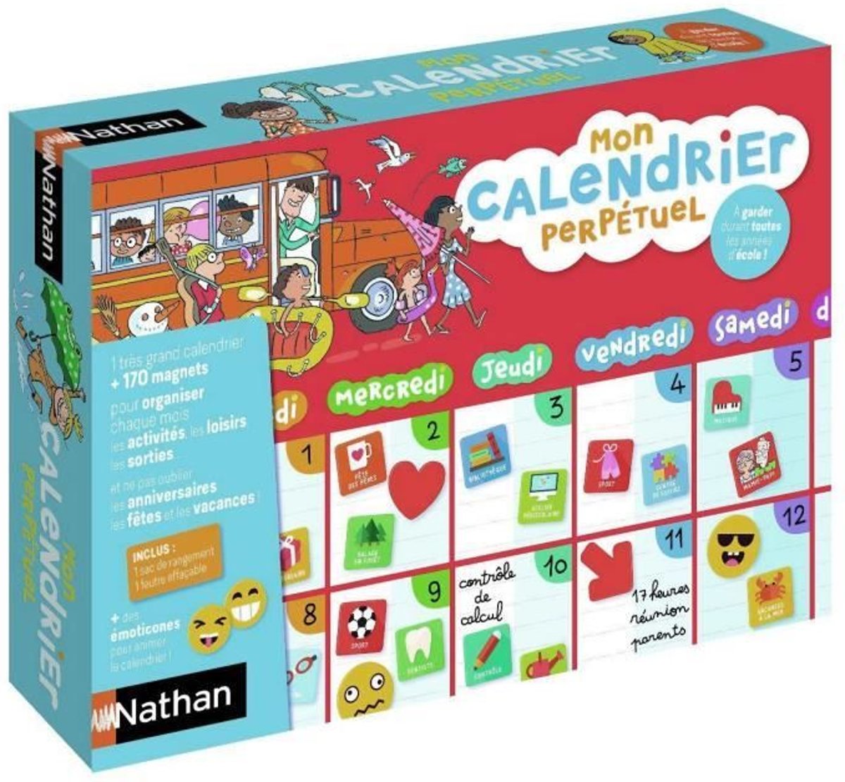 NATHAN - Mijn eeuwige magnetische kalender