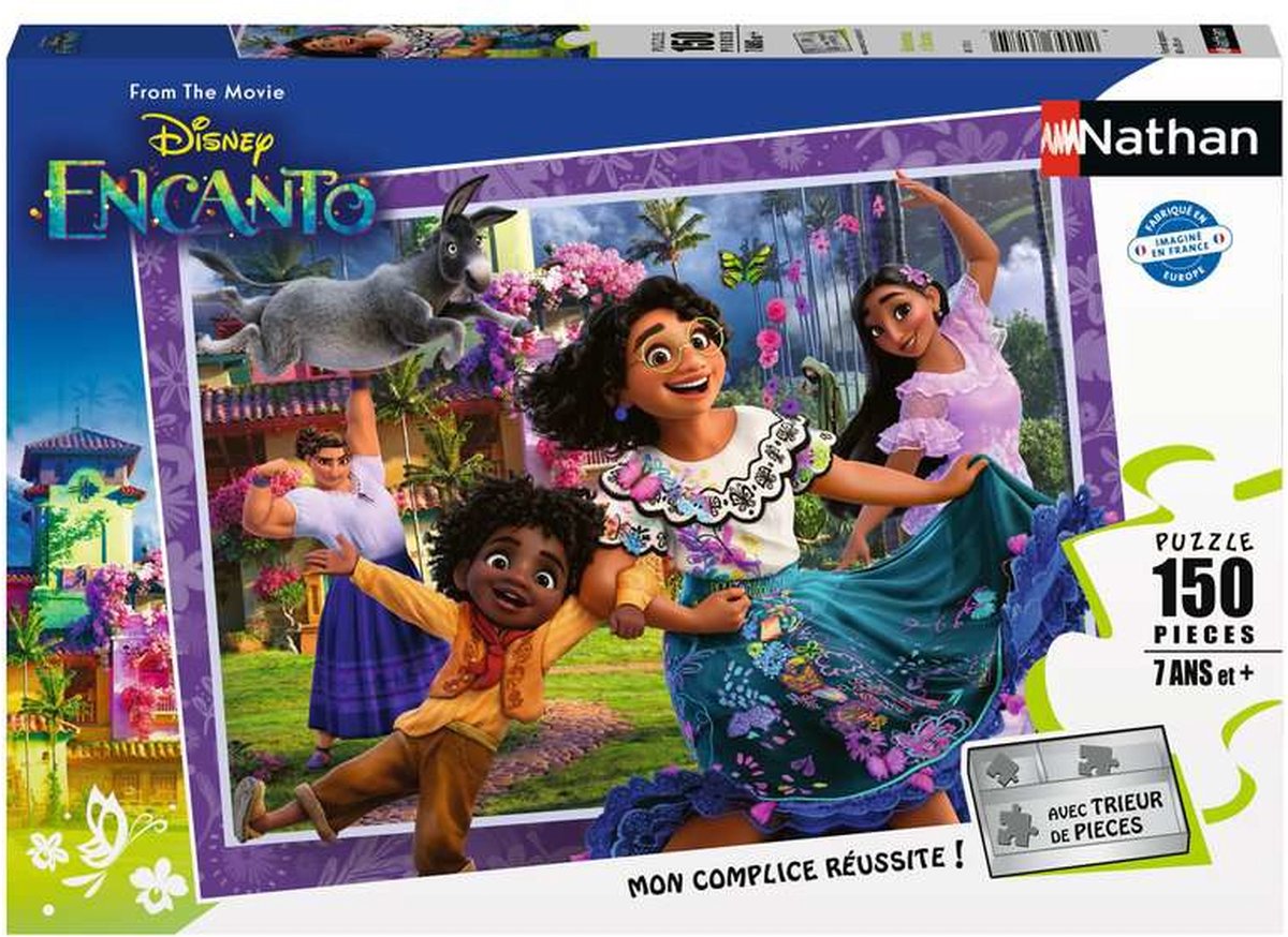 Nathan puzzel XXL stukjes - Disney Encanto - 150 stukjes karton.