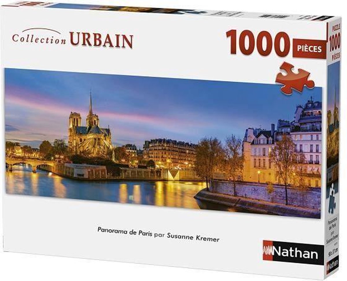 Panoramapuzzel van Parijs 1000 stks