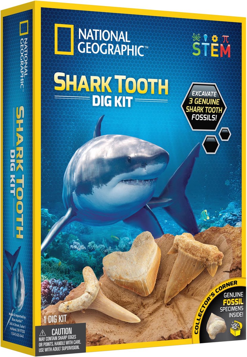 National Geographic - Shark Tooth Opgravingsset