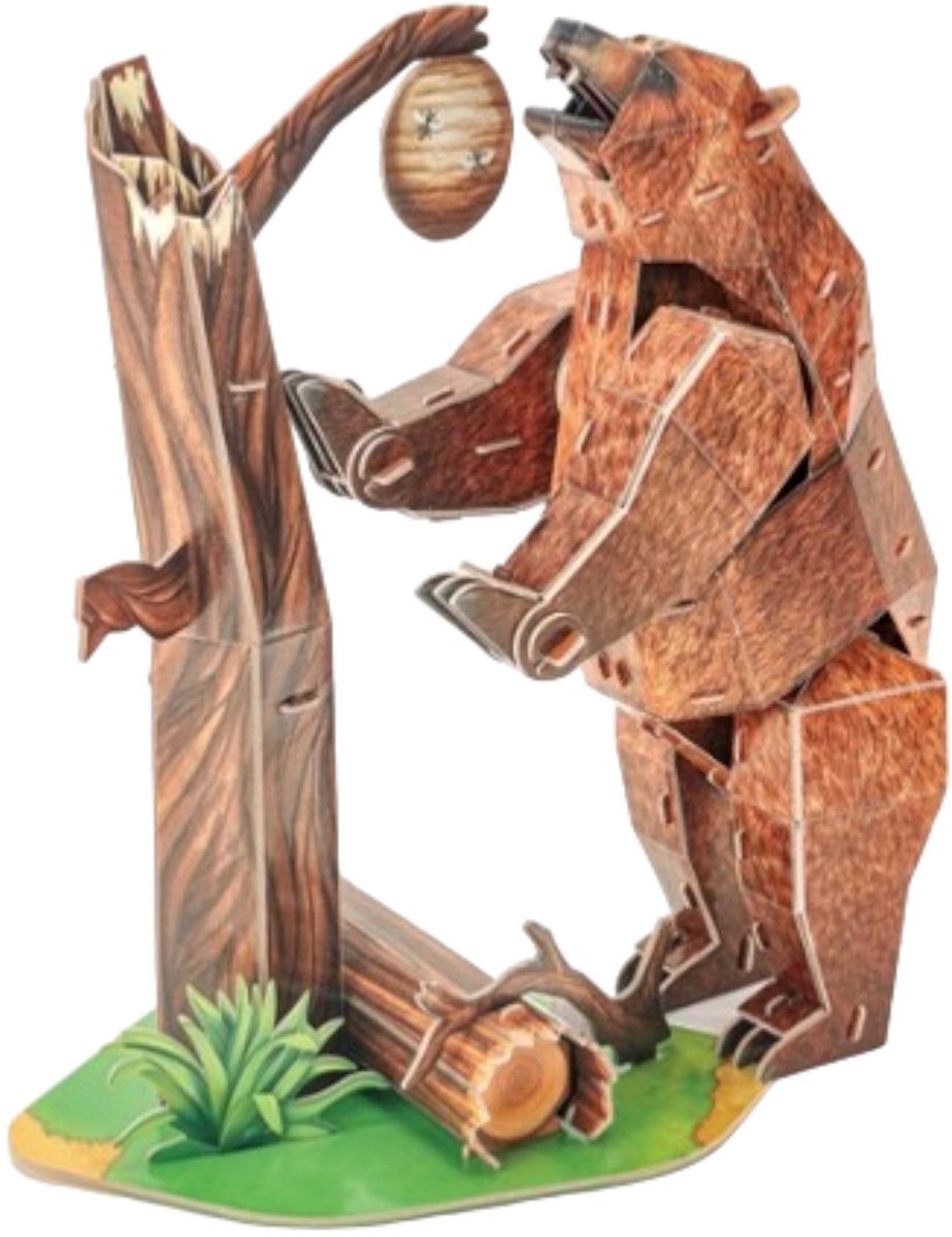 National Geographic 3D Puzzel Bruine Beer 88 Stukjes