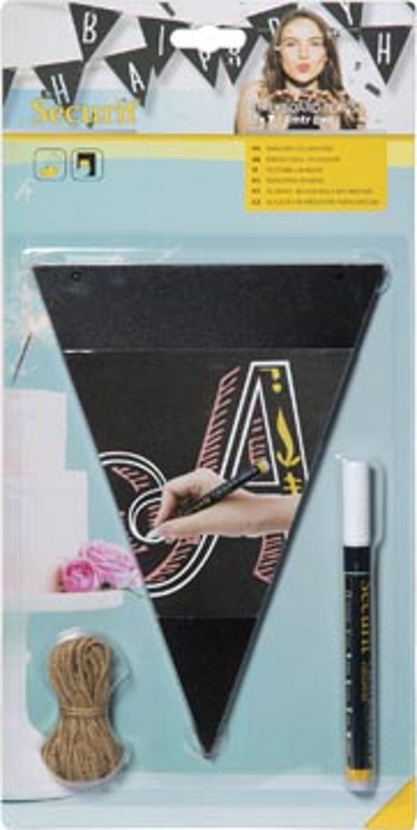 SECURIT KRIJTBORD VLAGJES 12X