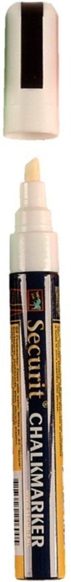 Securit krijtmarker medium, wit 2-6mm