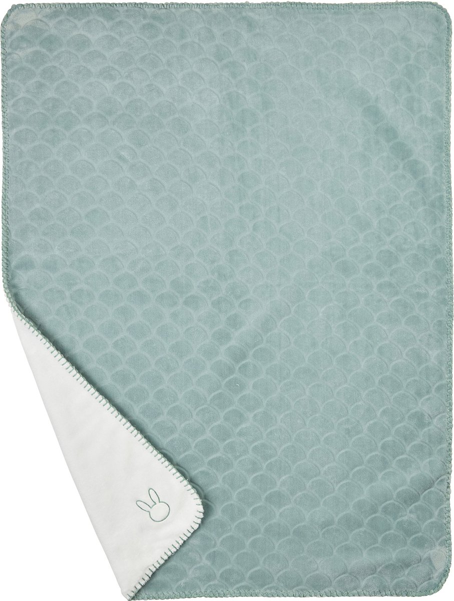 Nattou LAPIDOU Dekentje - 100 cm - Wavy Kopergroen