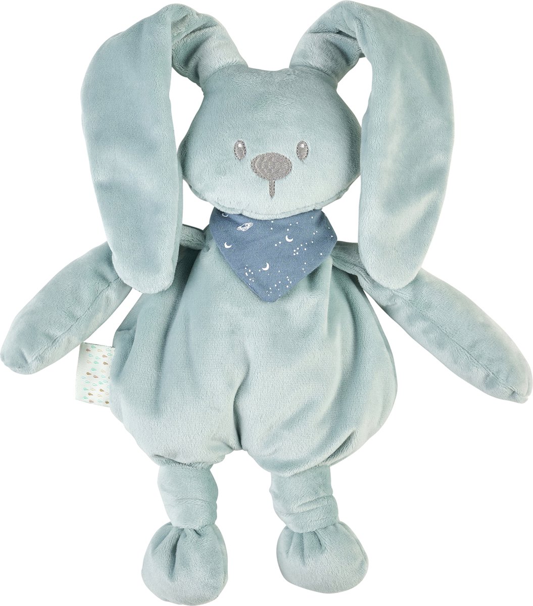 Nattou LAPIDOU Knuffel - Konijn - 30 cm - Kopergroen