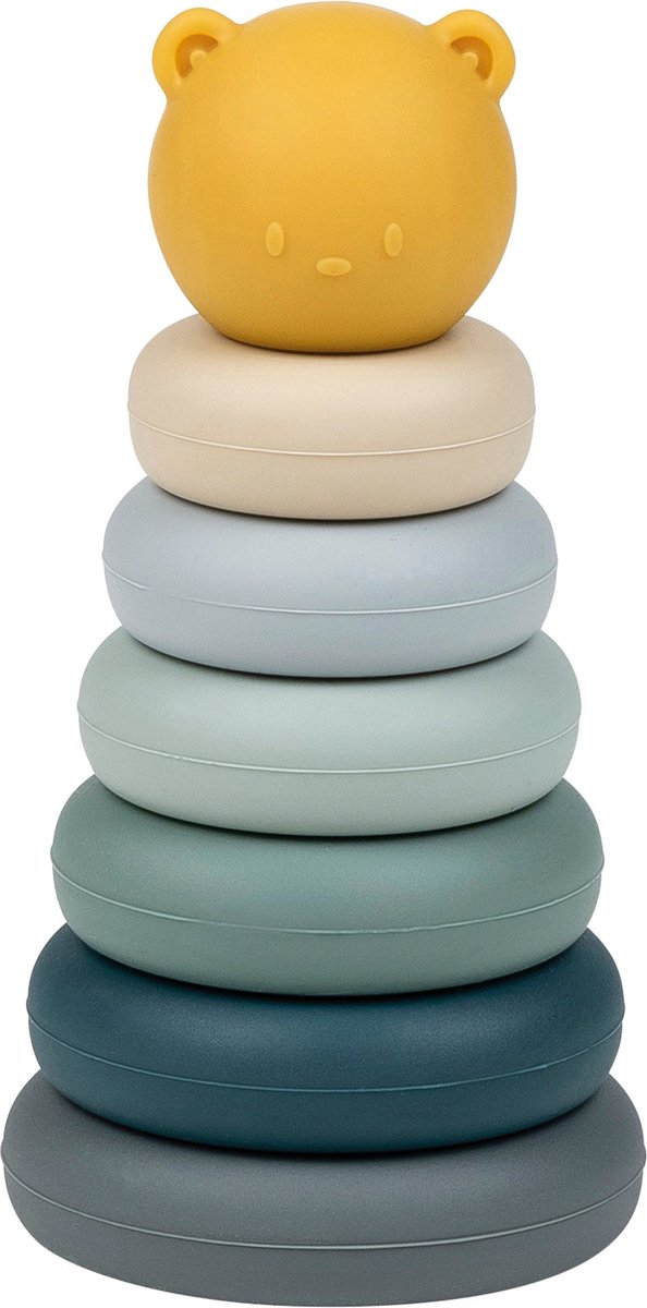Nattou Stapeltoren - Silicone - 15 cm  - Multi