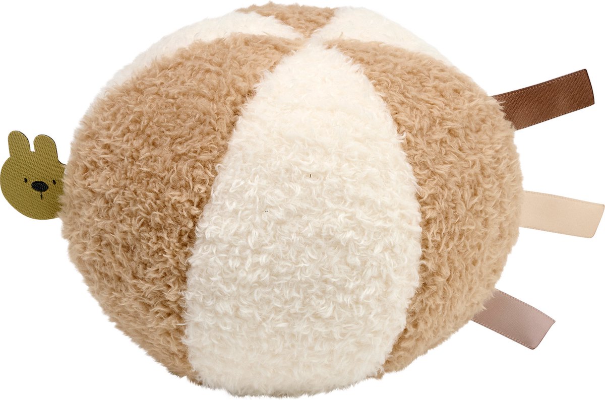   TEDDY Knuffel Bal - 11 cm - Ecru Karamel