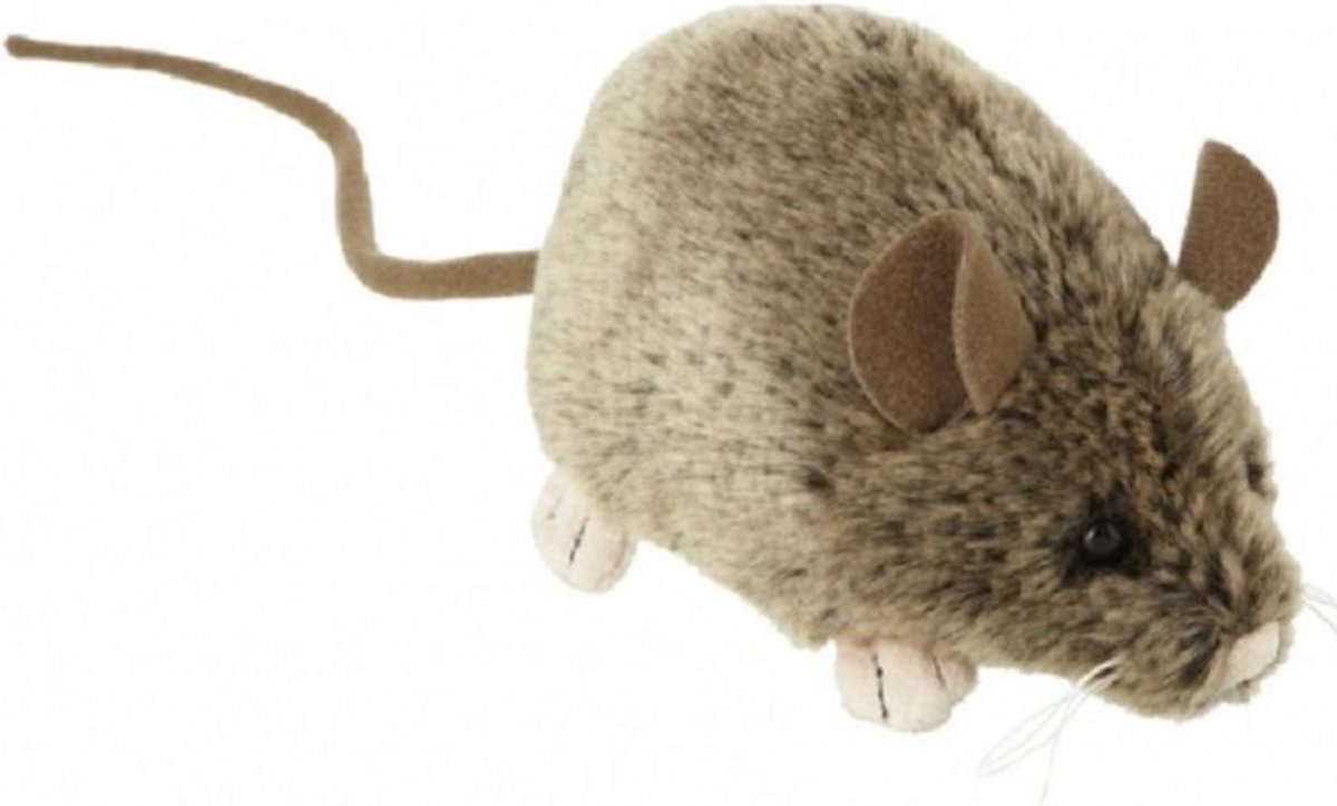 2x stuks pluche knuffel muis/muizen van 12 cm - Speelgoed dieren voor kinderen