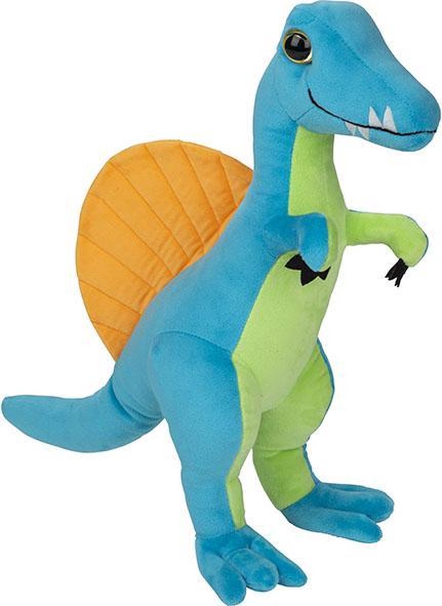 Nature Planet - Spinosaurus knuffel - Vrolijke kleuren - Groot