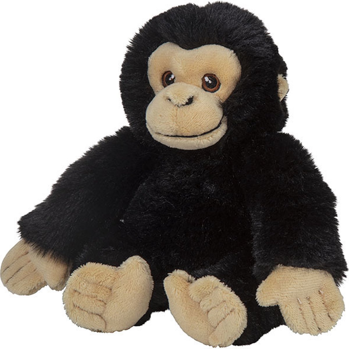 Pluche dieren knuffels Chimpansee aap van 16 cm - Knuffeldieren speelgoed