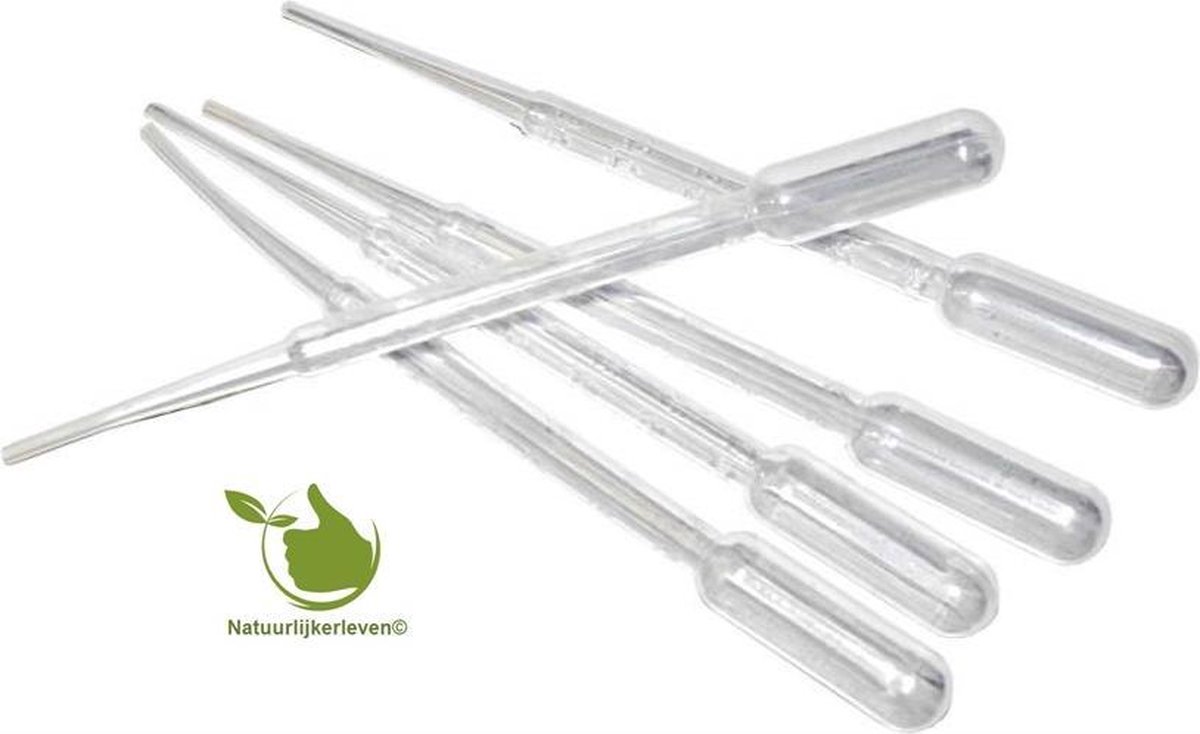 Druppelteller plastic 3ml 5 stuks