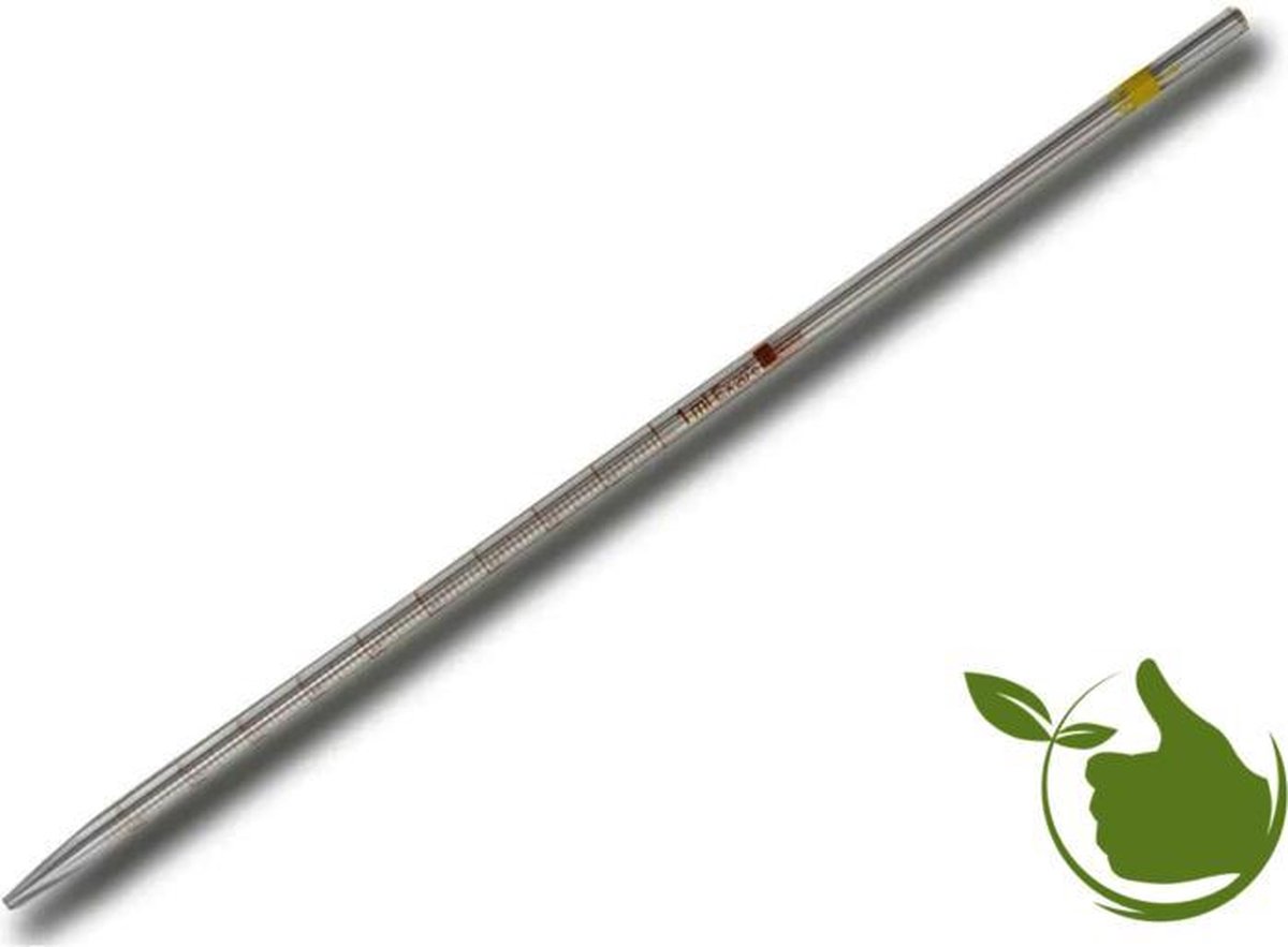 Pipet glas gegradueerd 1 ml