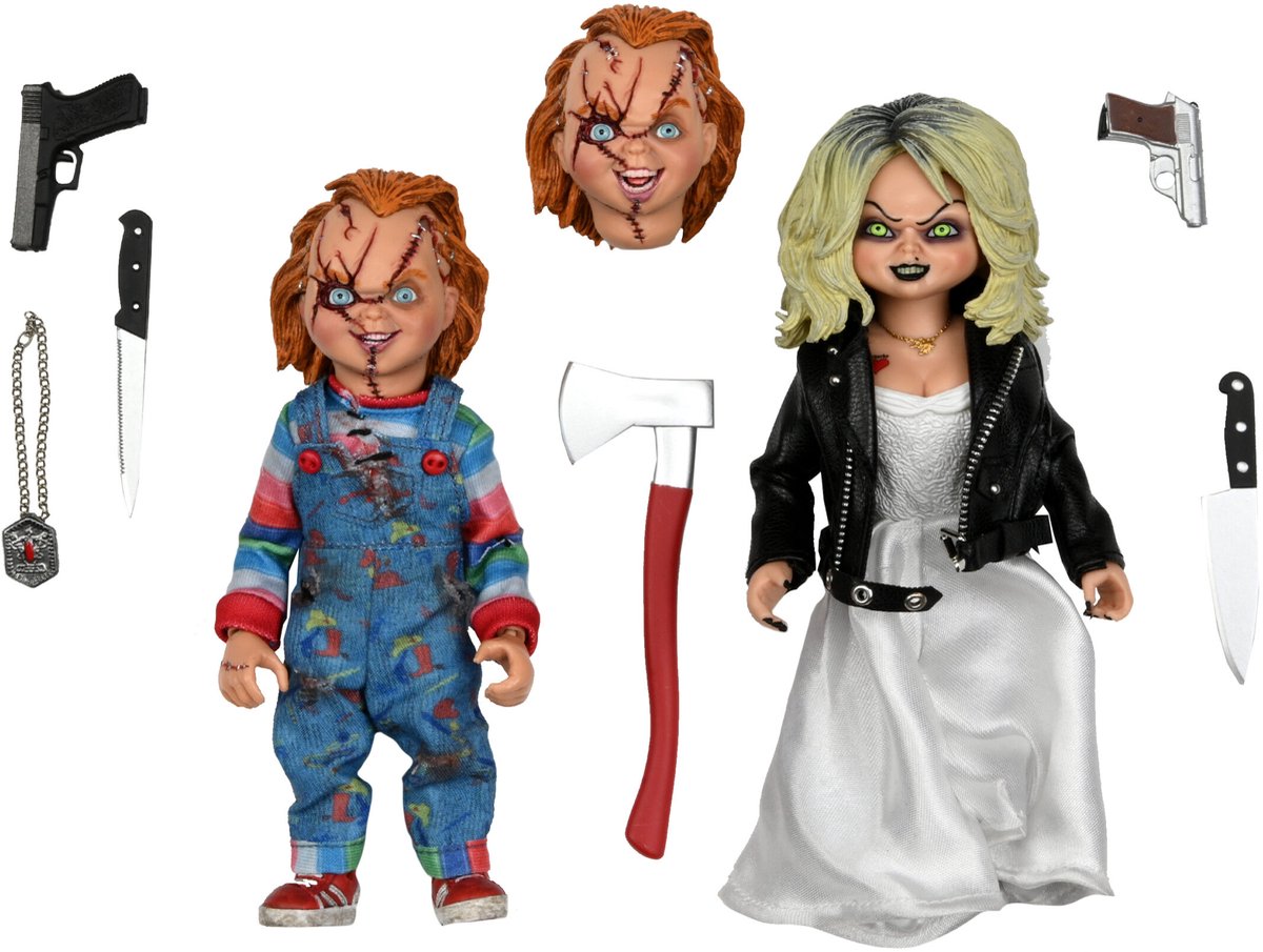 Bride of Chucky: Chucky and Tiffany 8 inch Clothed Action Figure 2-Pack
