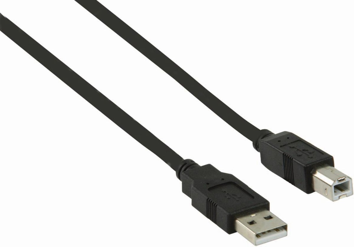 Nedis 5 meter computer en printer kabel met koper kern Usb-A Male naar Usb-B Male
