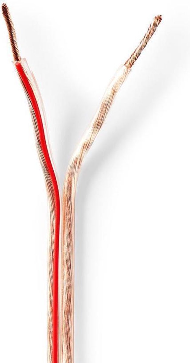 Nedis CABR1500TR500 Speaker-kabel 2x 1,50 Mm2 50,0 M Op Rol Transparant