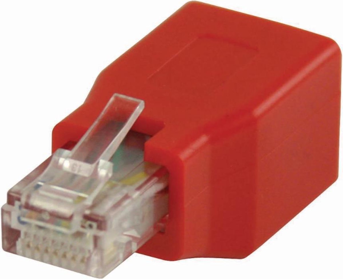 Nedis CCGP89251RD Cat6 Crossover-netwerkadapter Rj45 Male - Rj45 Female Rood