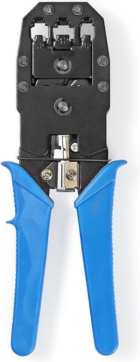 Nedis Krimptang voor RJ10, RJ11, RJ12 en RJ45 connectoren / metaal
