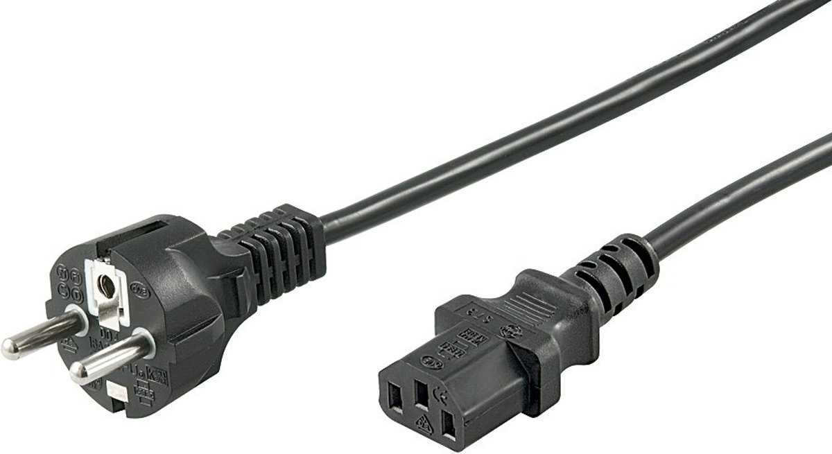 Nedis Stroomkabel met C13 plug - zwart - 10 meter