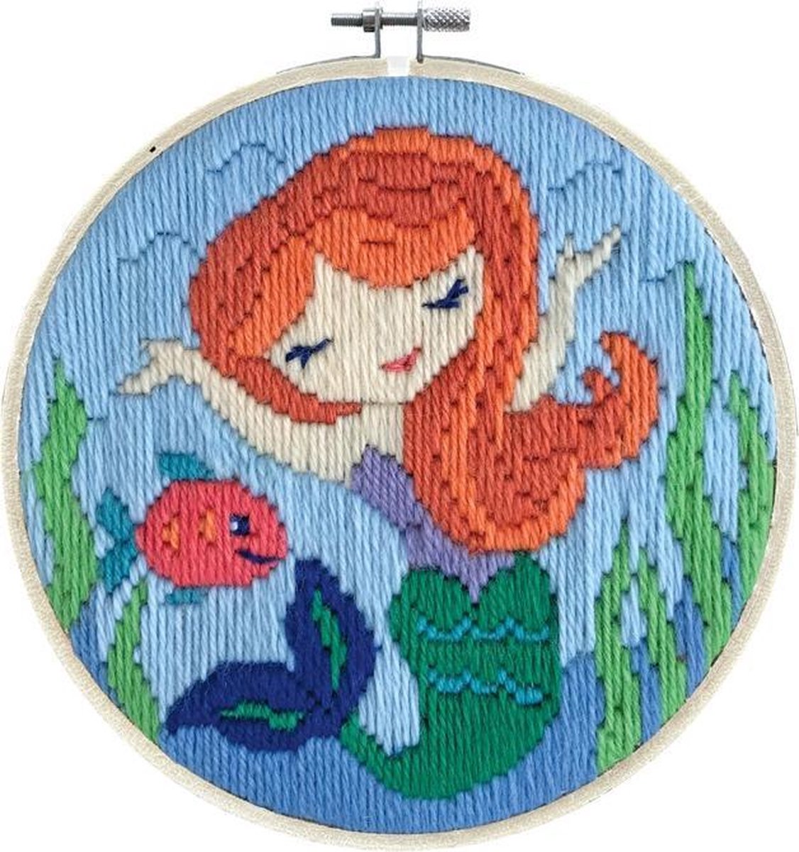 LST3.007 Long Stitch Mermaid Song - 15.2 cm rond