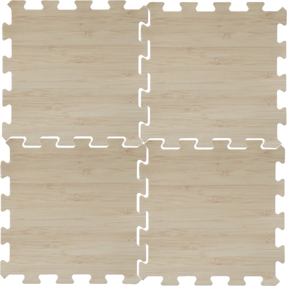 16x stuks Foam puzzelmat zwembadtegels/fitnesstegels hout 50 x 50 cm