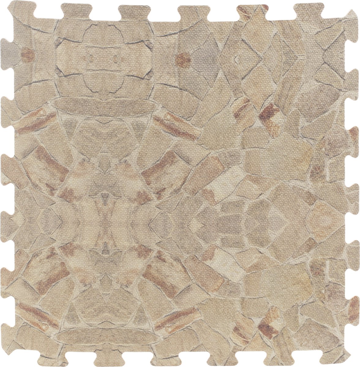 8x stuks Foam puzzelmat zwembadtegels/fitnesstegels steen 50 x 50 cm