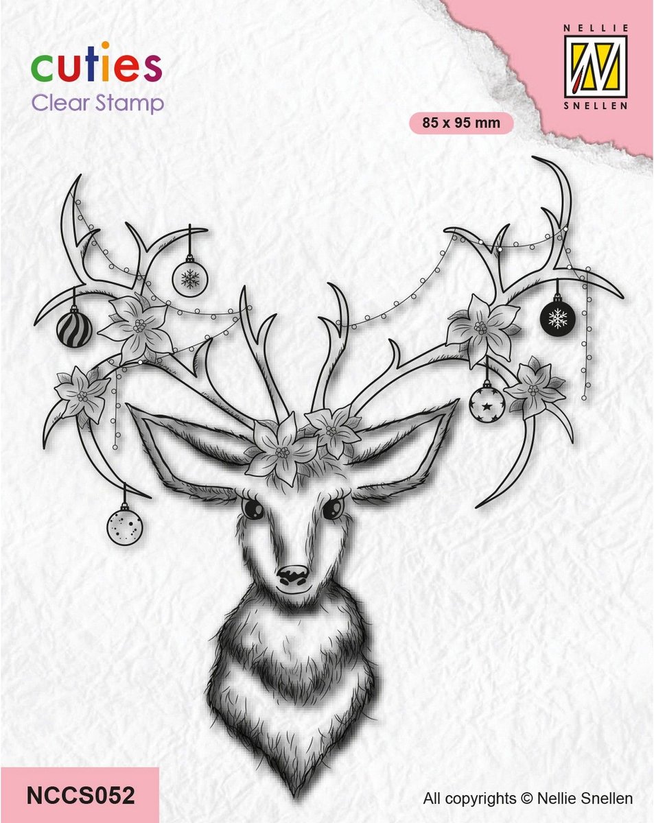 Nellie Snellen • Cutie Clear Stempels Reindeer