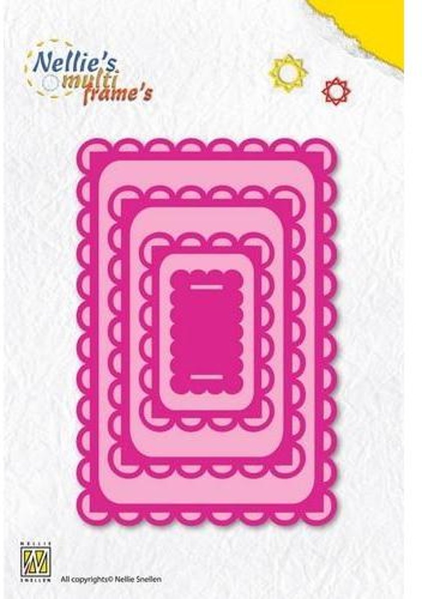 Nellies Choice Multi Frame Mal - rechthoek 3 MFD048