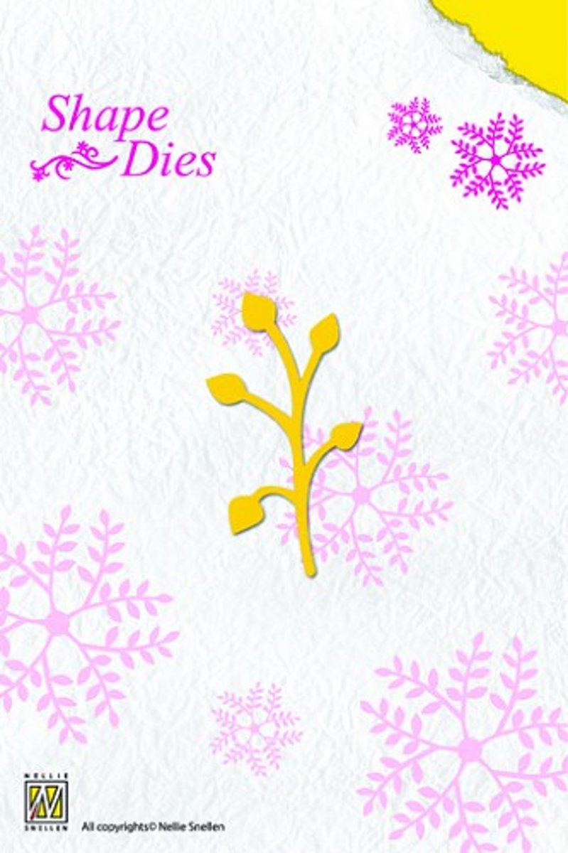 Shape Die single leaf branch