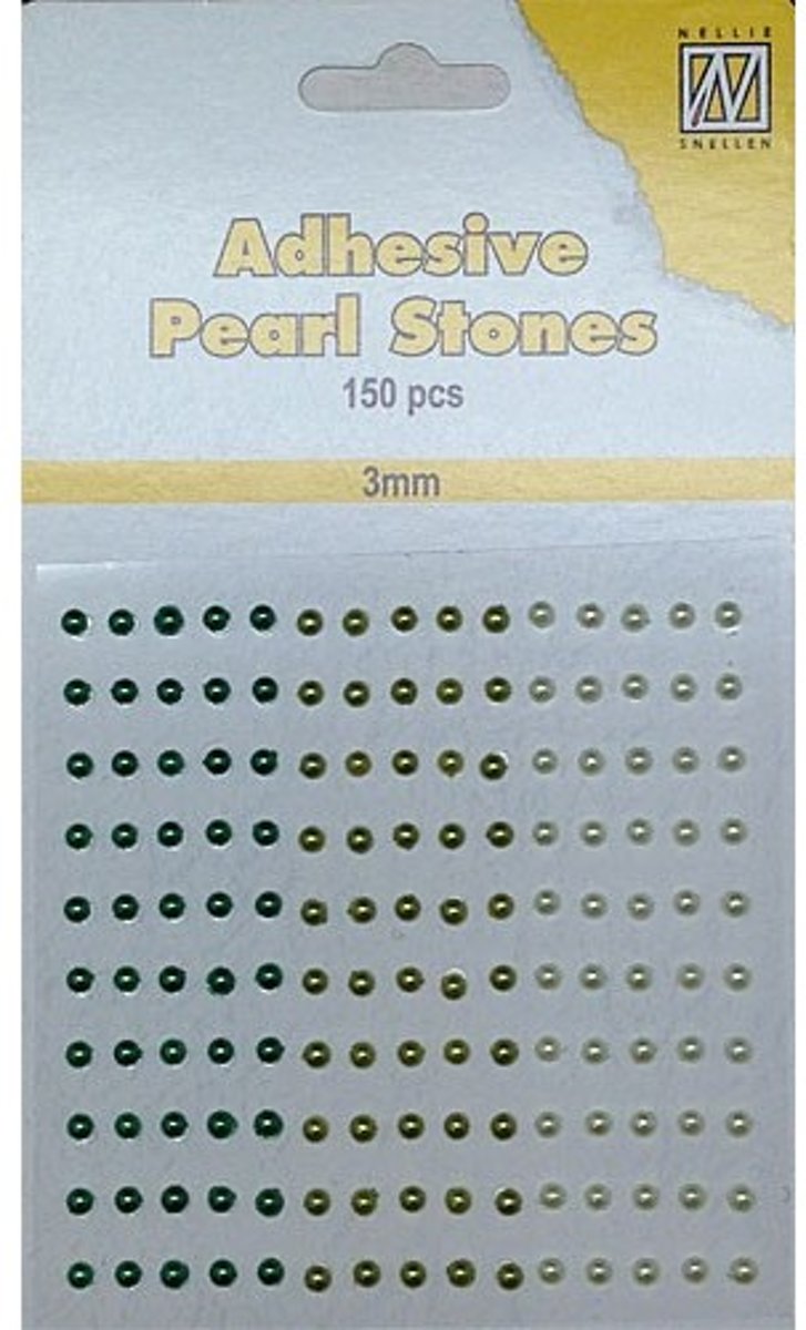 Nellies Choice  Plak parels 3 milimeter Groen