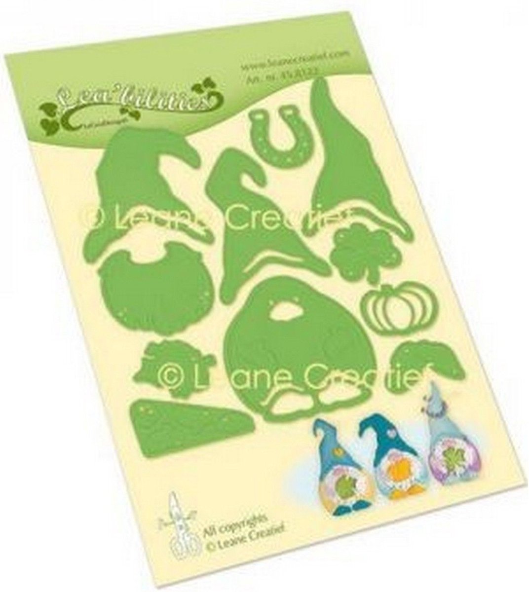 Nellie Snellen Leabilities Kabouters snij en embossing mal