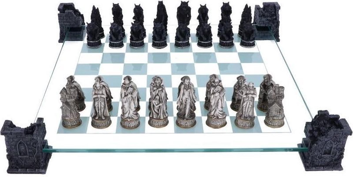 Nemesis Now Schaakspel Vampire & Werewolf Zwart/Wit