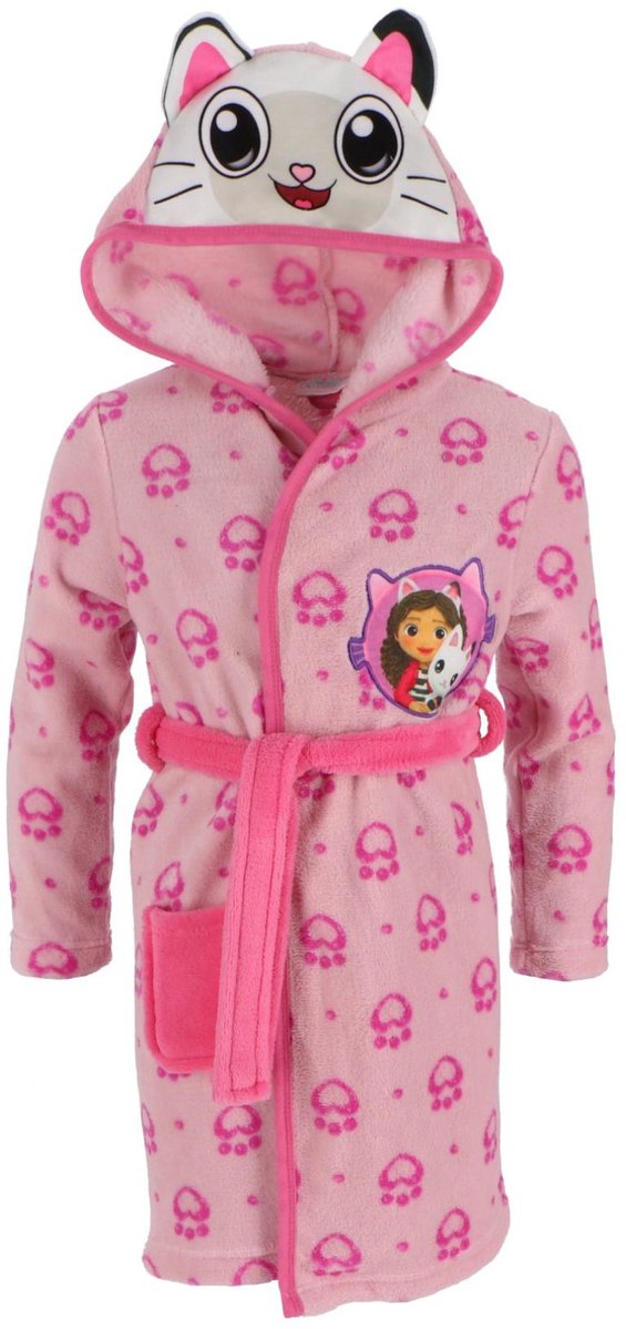 Gabbys Dollhouse Badjas - Maat 98/104 - Polyester - Roze - Meisjes