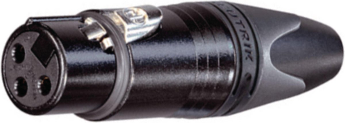XLR cable socket 7 N/A XX soldeer connecties Zwart
