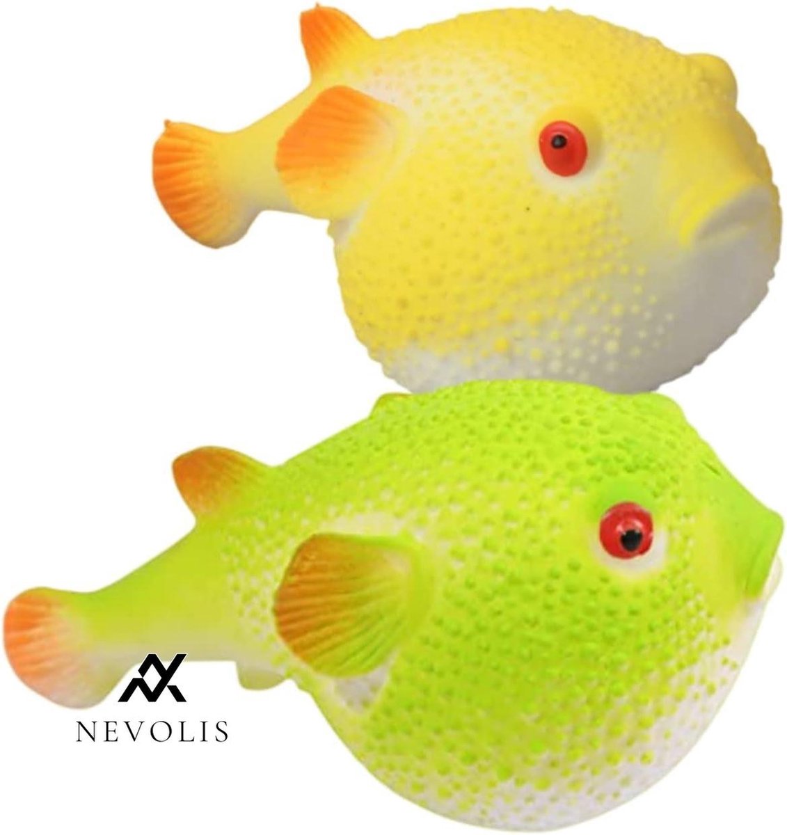Nevolis Emulation Fish Stress Ball Fidget Toy Sensory Ball Kids Party Favorites Gifts - 2pcs AIyouwei Stressball .