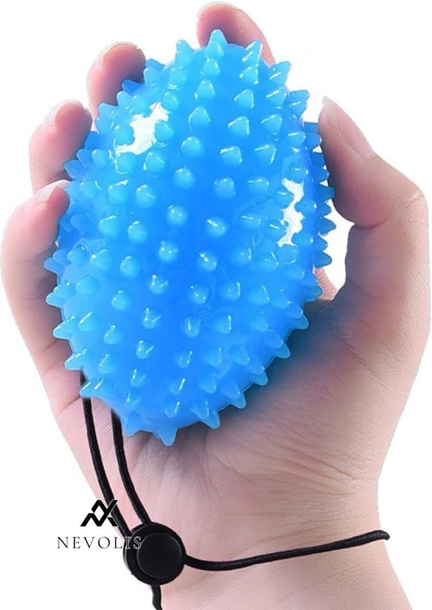 Nevolis Hand Grip Enhancer Finger Athletes Trainer Squeeze Stress Ball - Relieving Wrist Pain Carpal Tunnel Hand Physiotherapy Stress Relief Stroke Recovery Arthritis Anxiety .