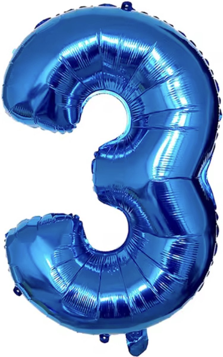 New Age Devi - 3-jaar Folieballon - Blauw - 41 cm