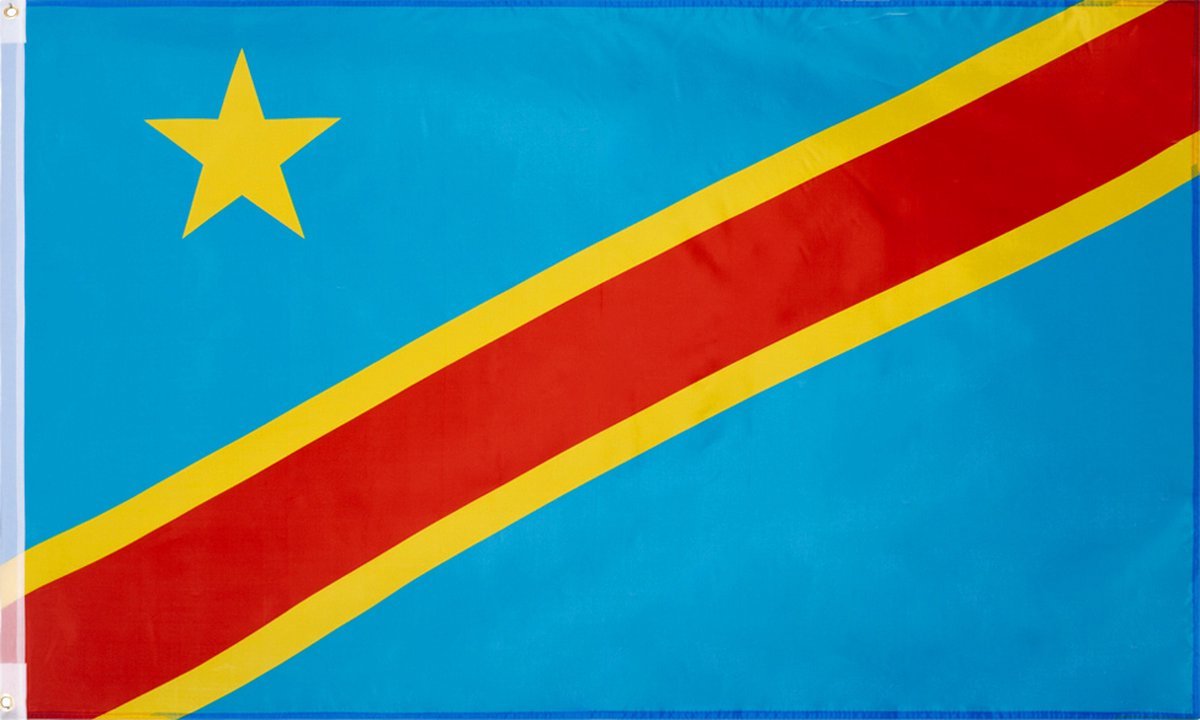 New Age Devi - 90 x 150 cm - Vlag van Congo - DRC