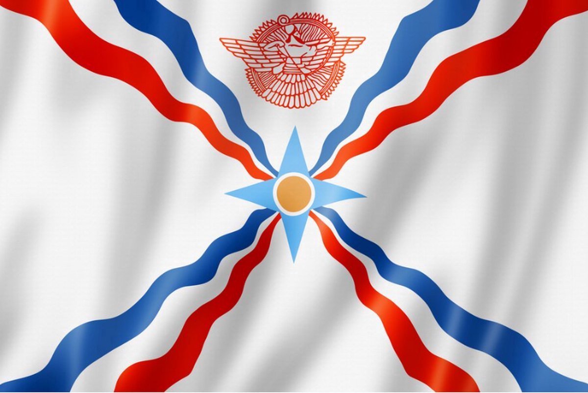 New Age Devi - Assyrische vlag - 90 x 150 cm - Ter ere van Assyrië