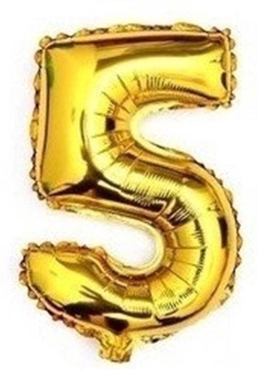 New Age Devi - Folie - Ballon 5 - Goud - 40cm