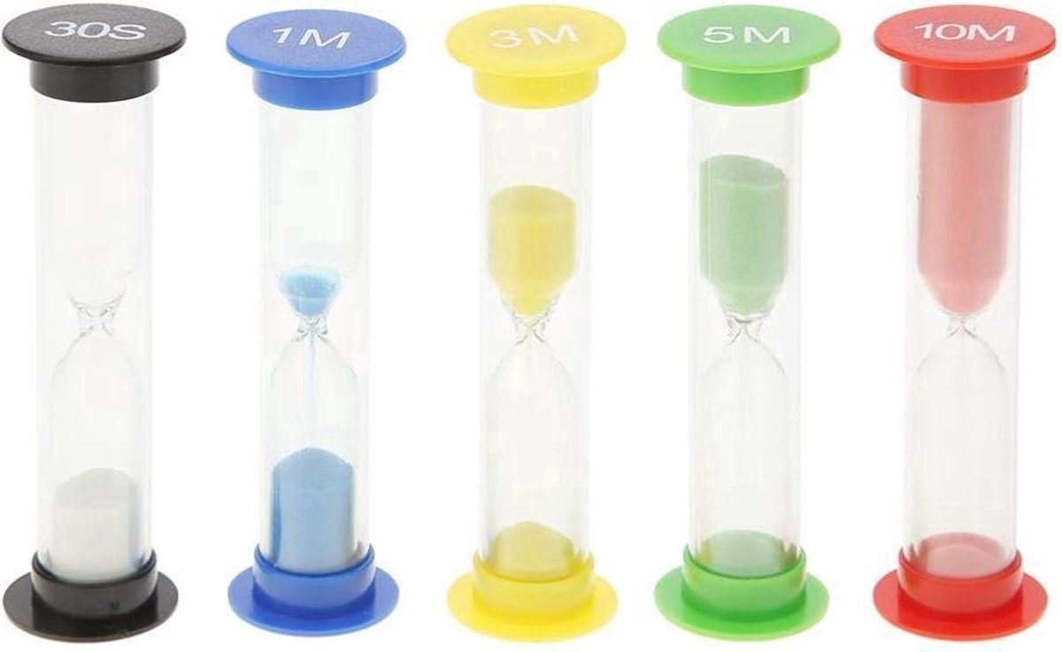   - Set van 5  s 30 Sec 1 3 5 en 10 Min Timers voor Yoga Douchen Tandenpoetsen en Meer