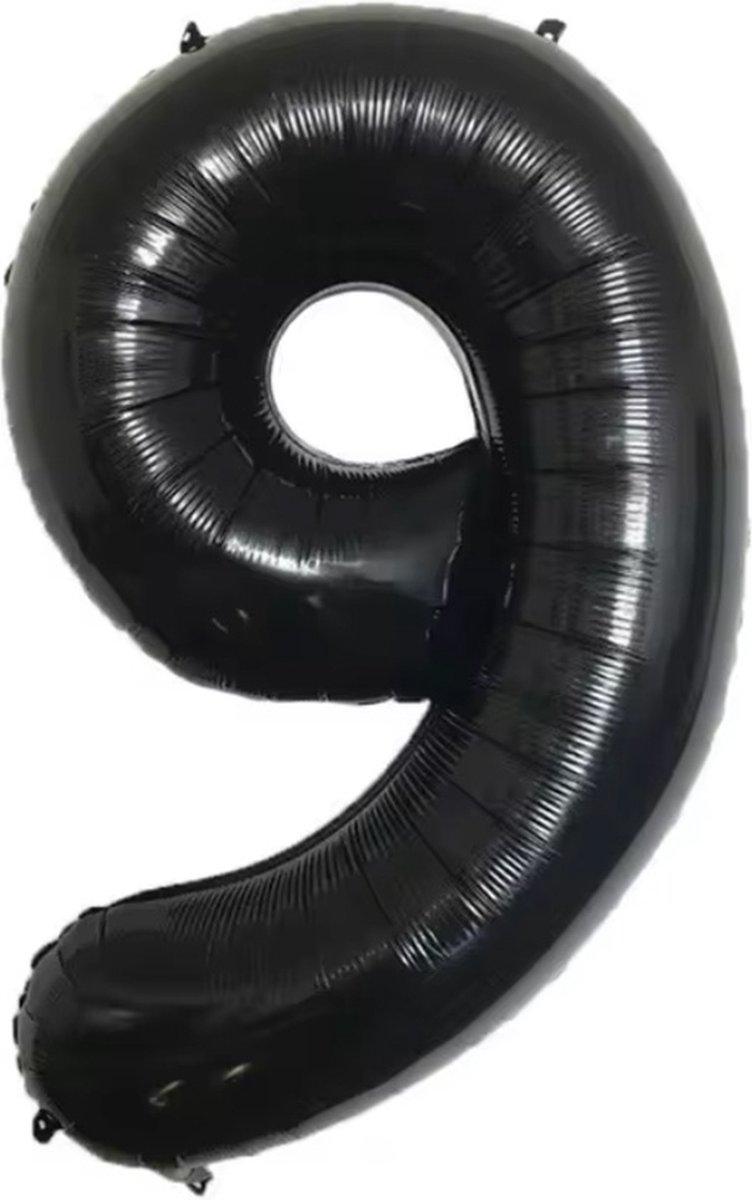 New Age Devi - Zwarte 41cm Folieballon voor 9-jarigen