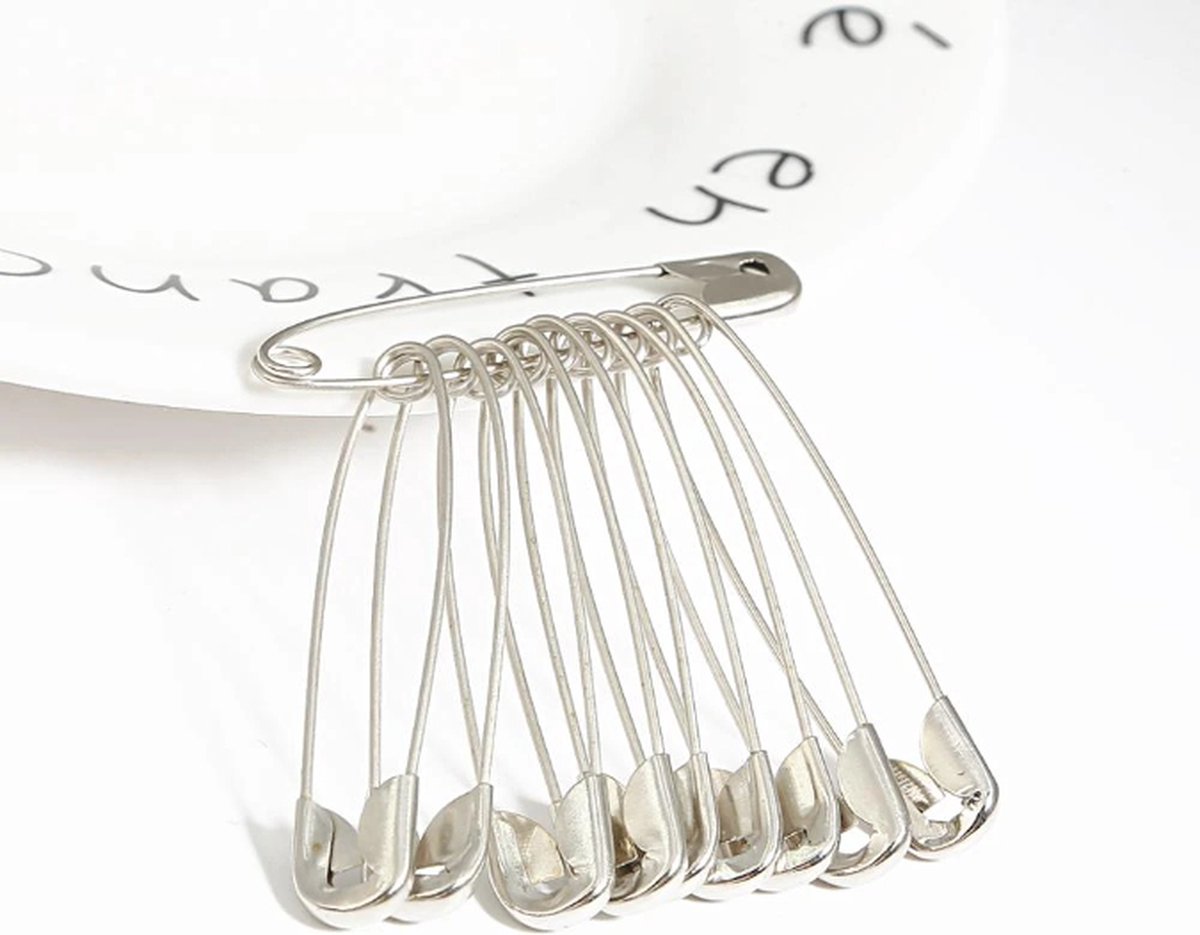   - veiligheidsspelden zilver small 30 mm - zilverkleurige spelden groot 3 cm - 6 stuks