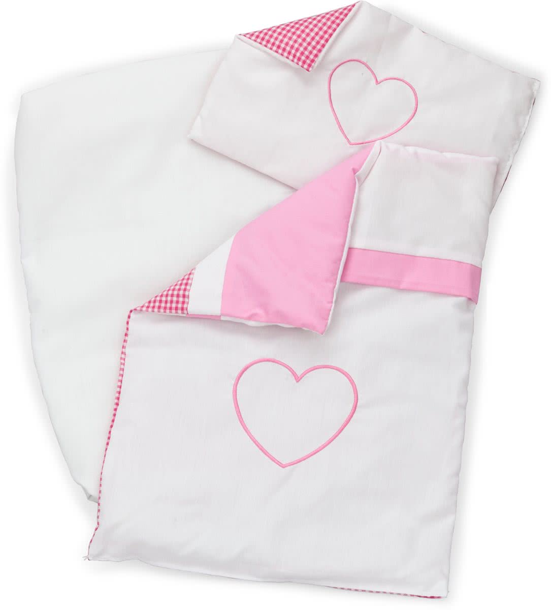   - Beddengoed voor Poppenwagen - Roze