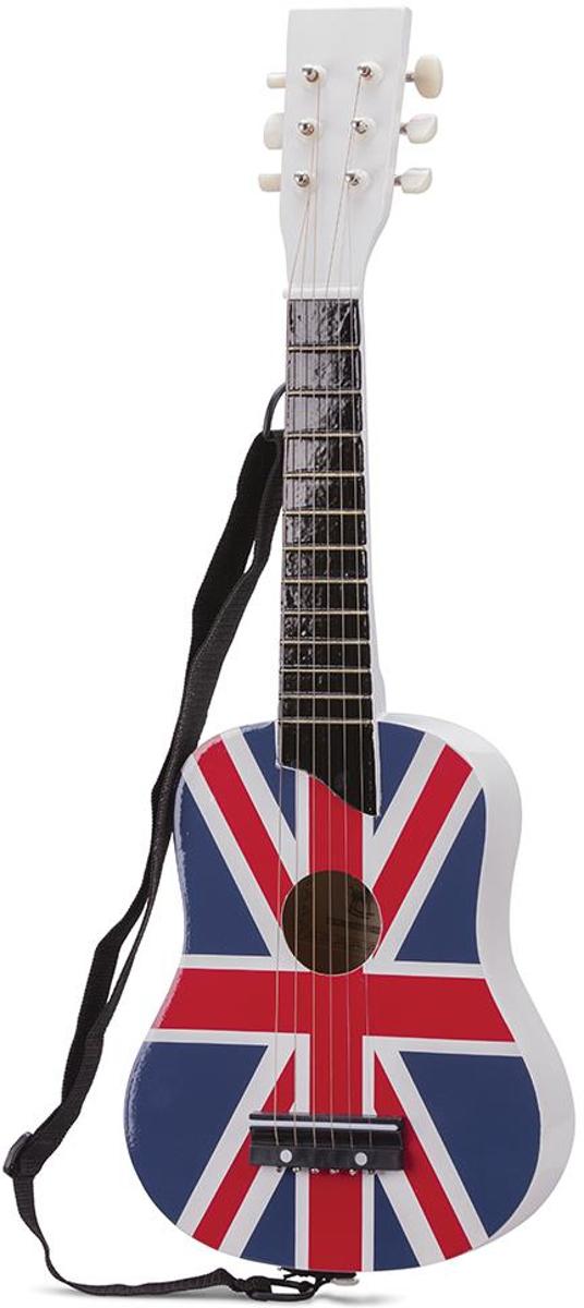   - Speelgoed Gitaar de Luxe met Draagriem - UK Vlag