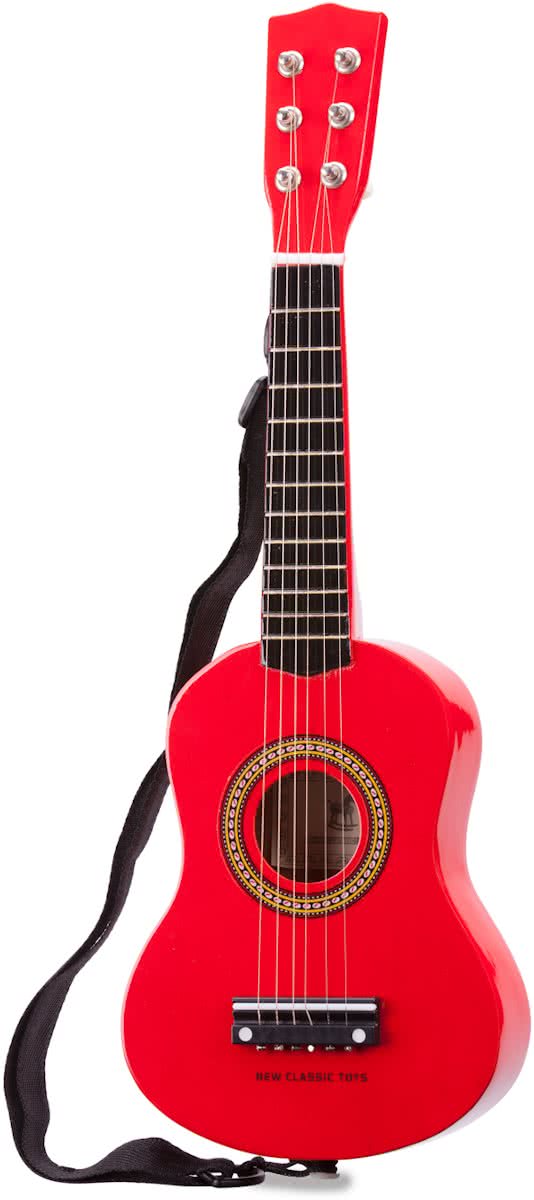   - Speelgoed Gitaar met Draagriem - Rood