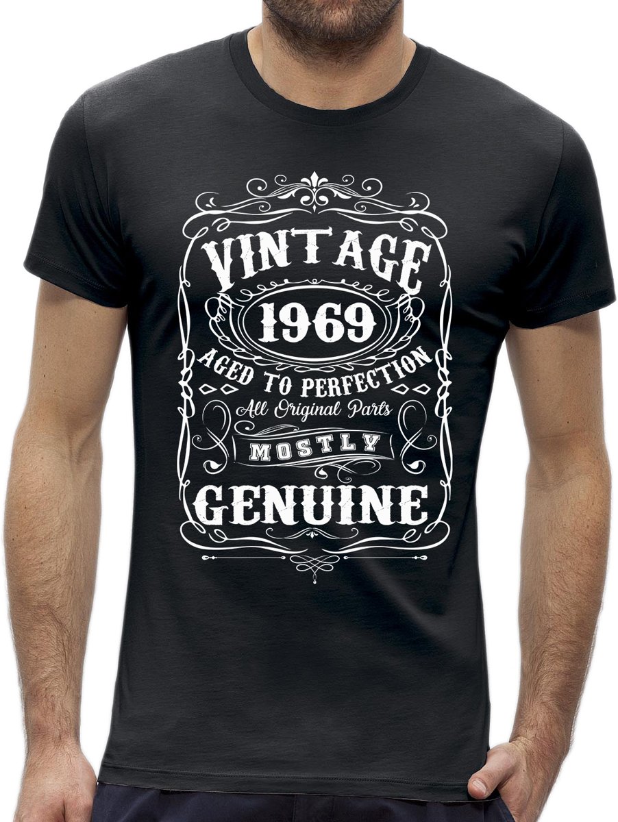 Perfection 50 jaar verjaardag t-shirt / kado tip / Heren maat L / cadeau / leeftijd