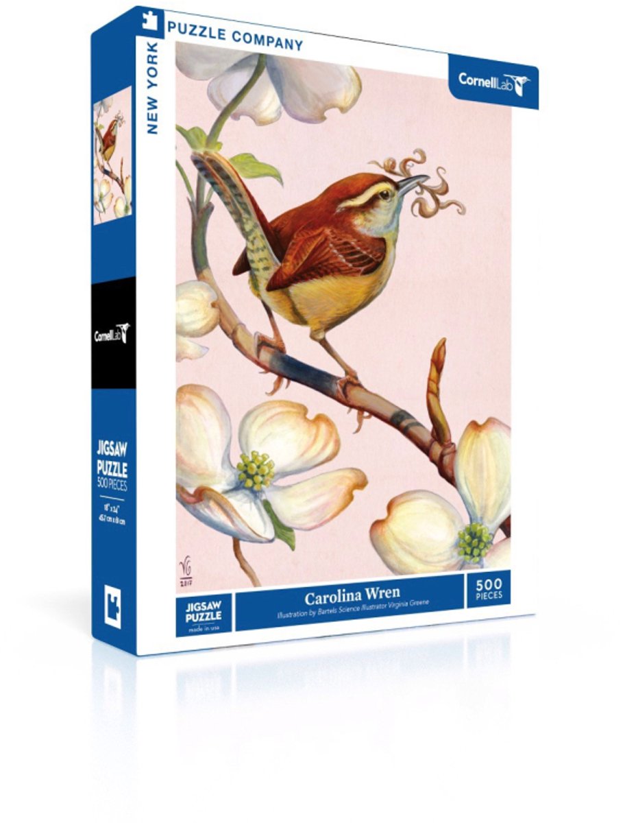 New York Puzzle Company Puzzel Carolina Wren - 500 stukjes